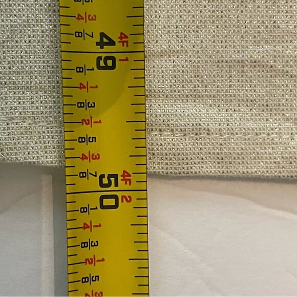 MNG Cream N Metallic Gold Cotton Blend Artist Boho Maxi Shirt Dress NWT Size 10 - Picture 13 of 13